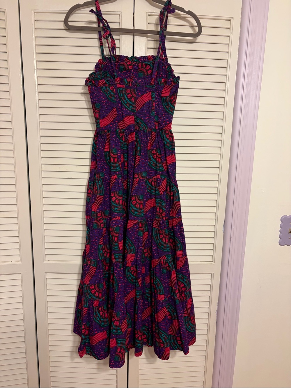 Ulla Johnson Purple Floral-Print Sleeveless Maxi Dress